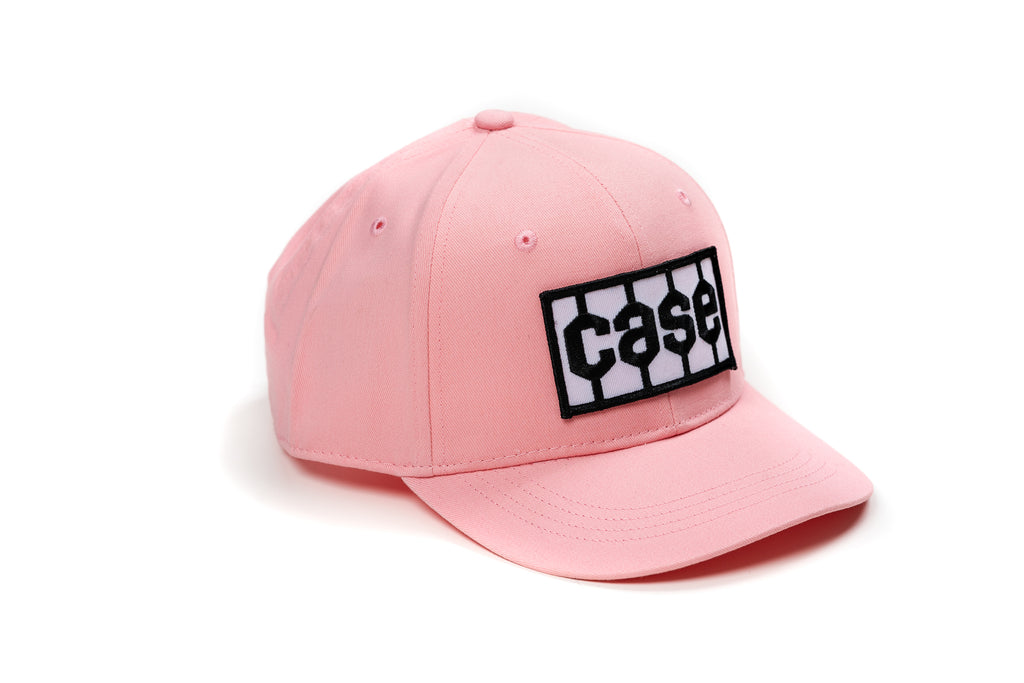 Case Tire Tread Logo Hat, Adult or Youth Size, Solid Pink