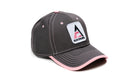 Ladies' Allis Chalmers Logo Hat, Gray and Pink
