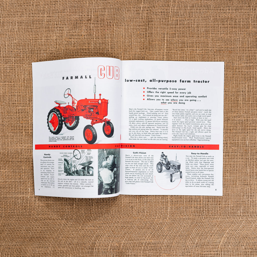 Farmall Cub Sales Brochure