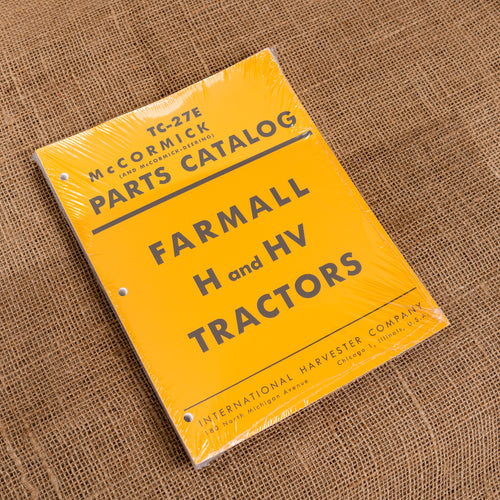 Farmall Parts Manual H and HV