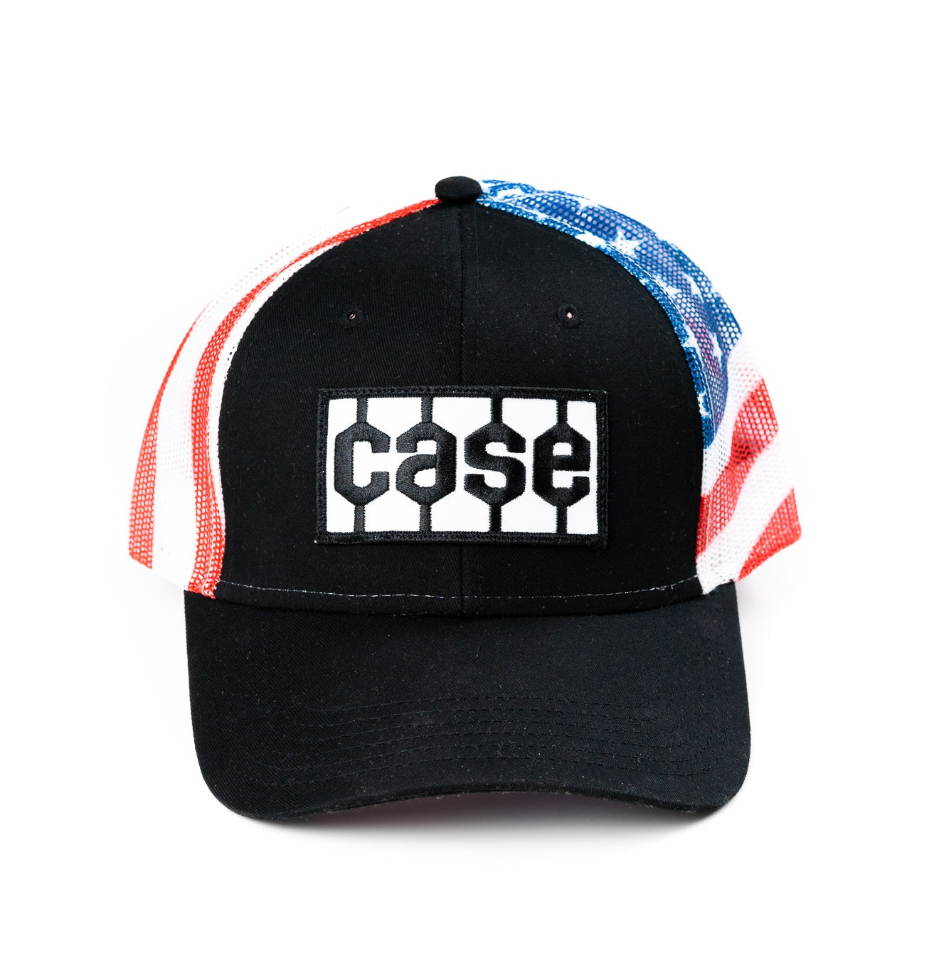 Case Tread Logo Hat, Flag Mesh