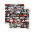 Allis Chalmers Pot Holders, Set of Two, Black Chalkboard Print