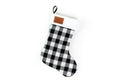 Minneapolis Moline Logo Christmas Stocking, Plaid