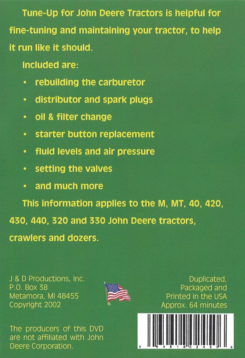 John Deere 420 Tune Up