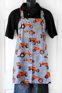 Allis Chalmers Apron, Tractors on Gray Background