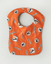 Load image into Gallery viewer, Allis Chalmers Baby Bib, Pink, Reversible