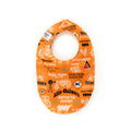 Baby Bib displaying Allis Chalmers Tractors and Logos, Orange