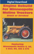 Minneapolis-Moline Engine Rebuild, Digital Download