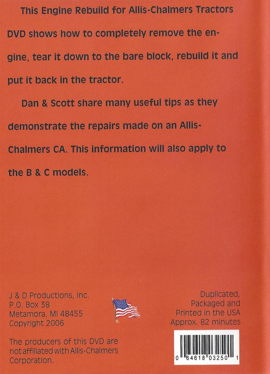 Allis Chalmers B, C, CA Engine Rebuild