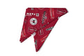 Farmall and IH Logo Dog Bandanna: Red with signs and logos
