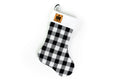 International Harvester Logo Christmas Stocking, Plaid