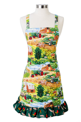 Ladies' Oliver Apron with Ruffle