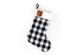 Vintage Oliver Logo Christmas Stocking, Plaid