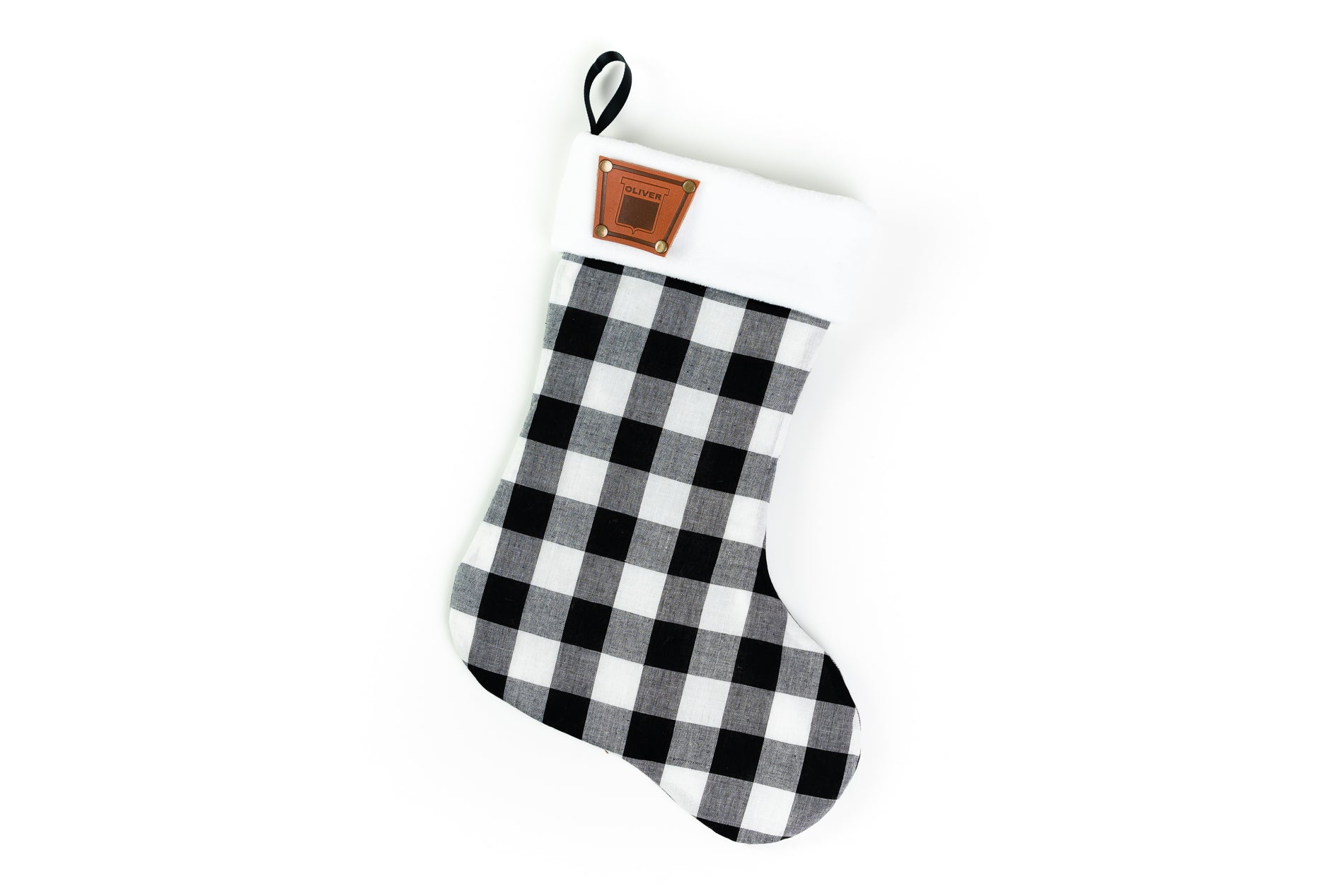 Keystone Oliver Logo Christmas Stocking, Plaid