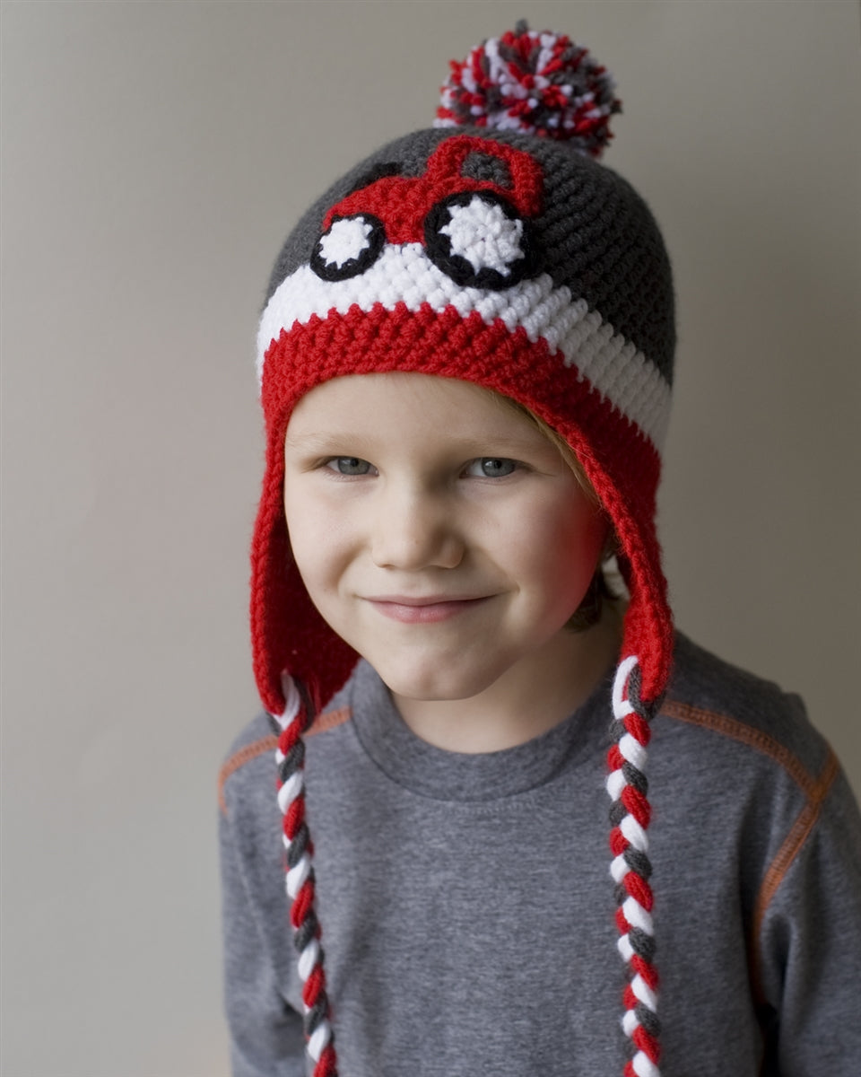 Red Tractor Kids' Winter Hat