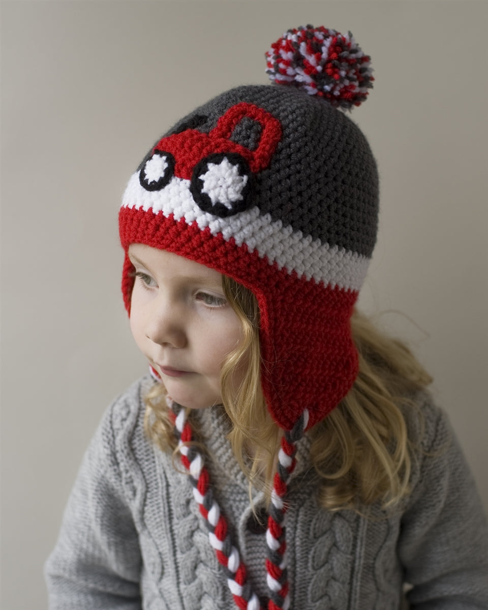 Red Tractor Kids' Winter Hat