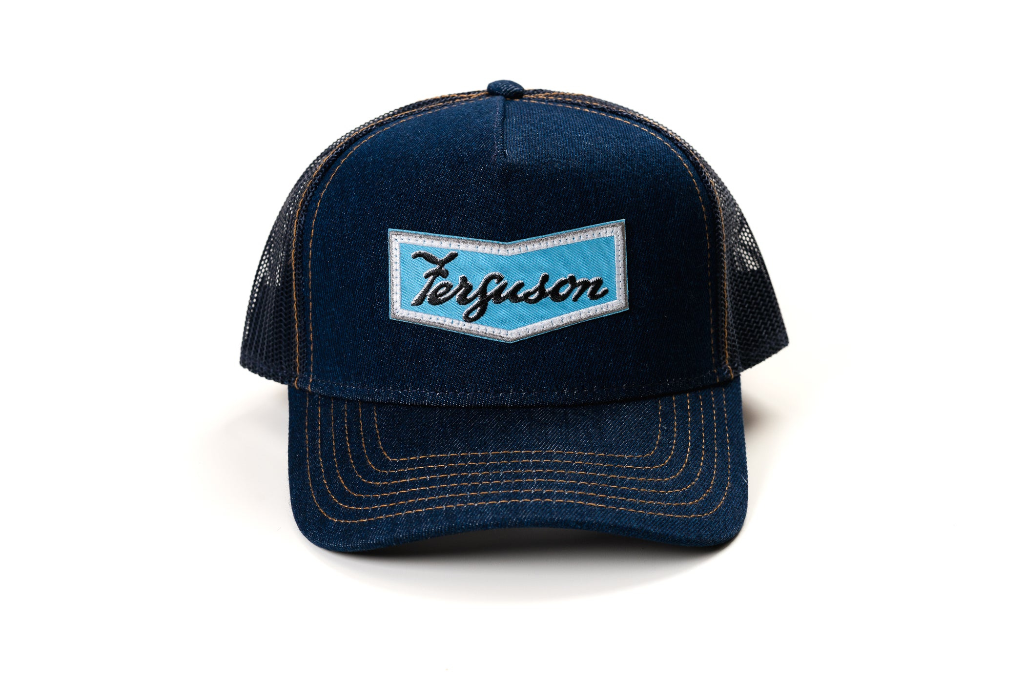 Ferguson Chevron Emblem Hat, Denim Mesh