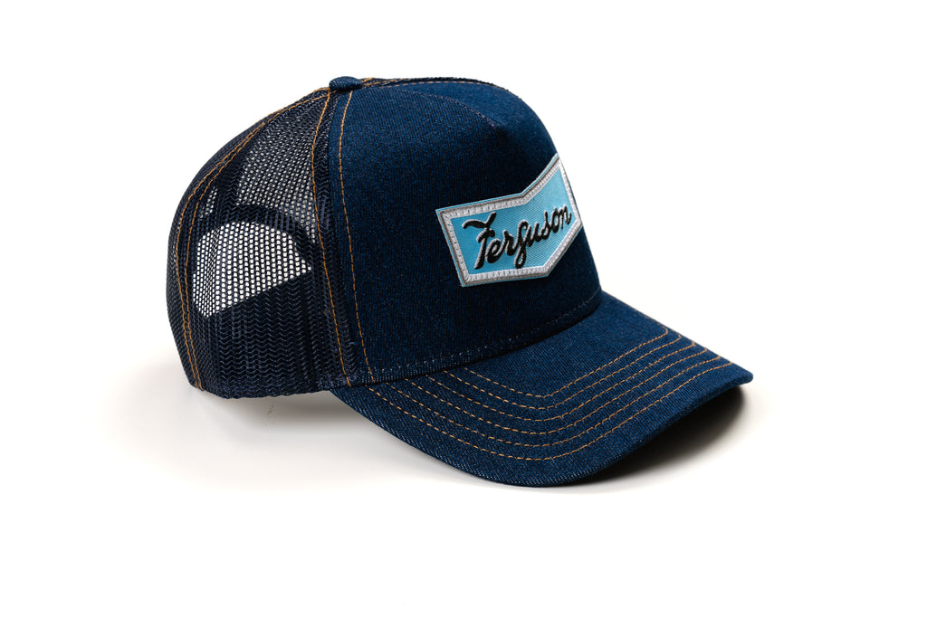 Ferguson Chevron Emblem Hat, Denim Mesh