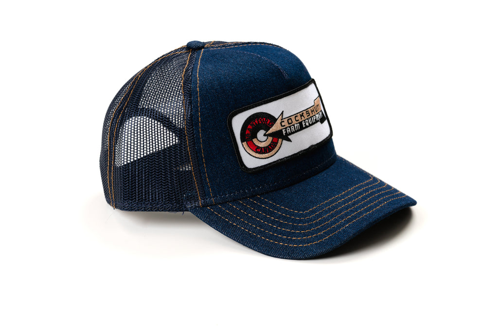 Cockshutt Farm Equipment Logo Hat, Denim Mesh