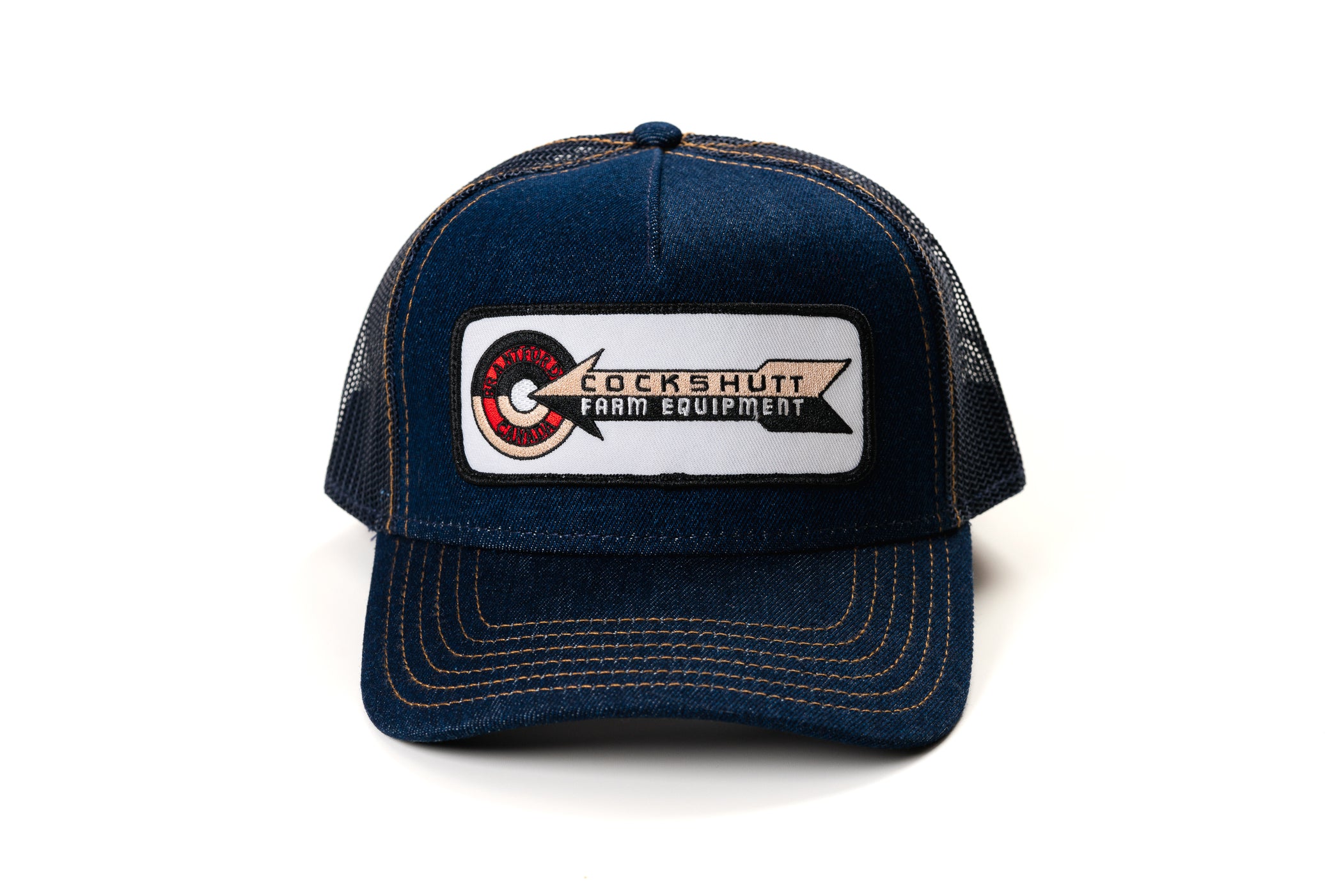 Cockshutt Farm Equipment Logo Hat, Denim Mesh