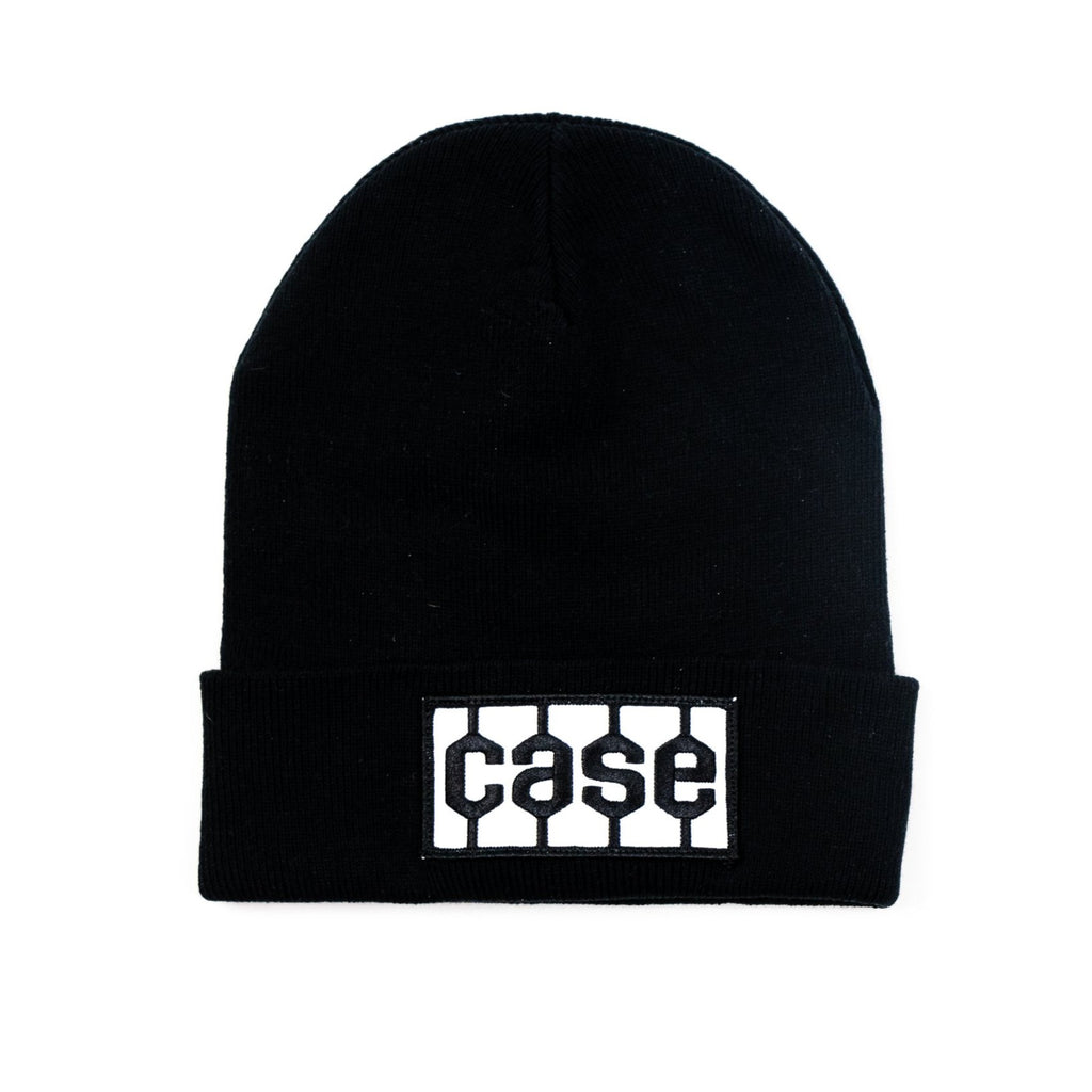 Case Tire Tread Logo Hat, Knit, Black