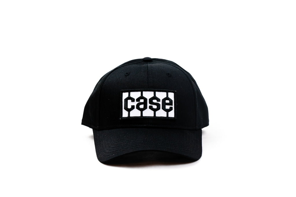 Case Tire Tread Logo Hat, Solid Black