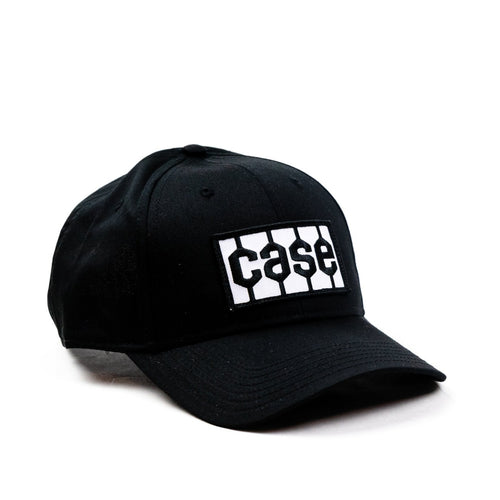Case Tire Tread Logo Hat, Solid Black