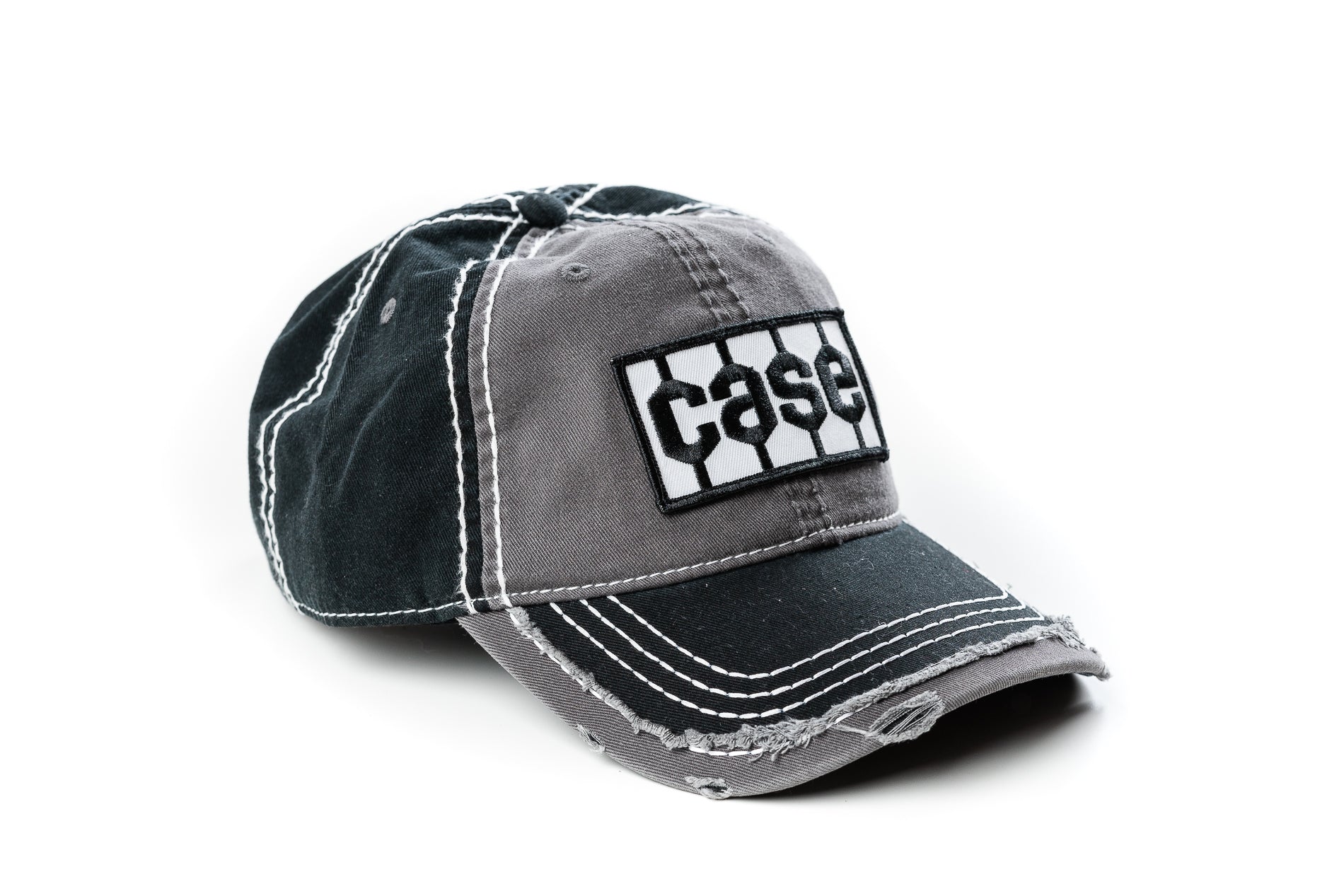 Case Tire Tread Logo Hat, Gray and Black, Solid