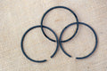 Set of Three Rings for Hydraulic Piston