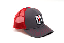 Load image into Gallery viewer, IH Hat, Charcoal Gray with Red Mesh Back