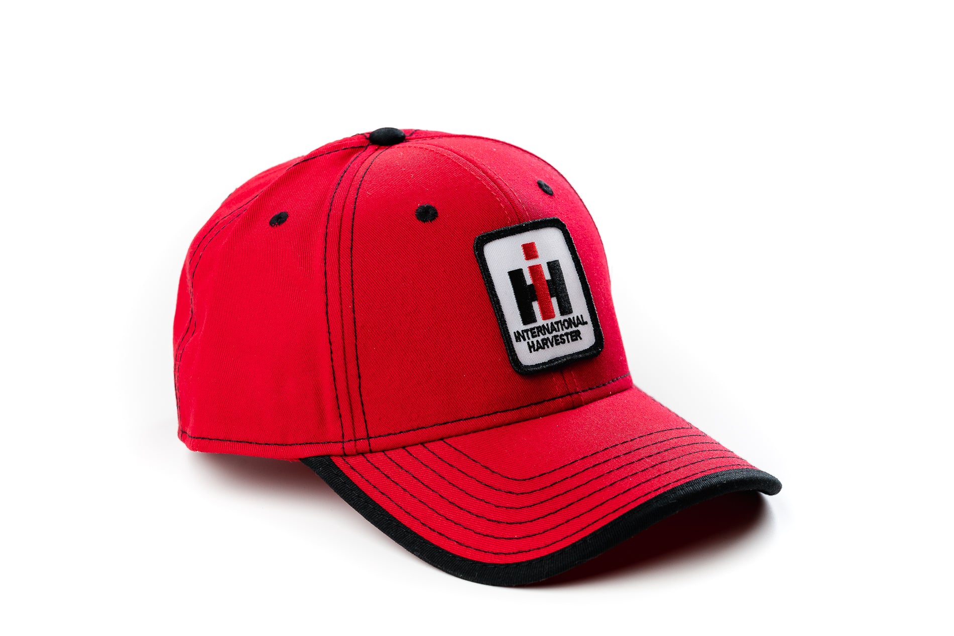 International Harvester IH Logo Hat, Red with Black Accents