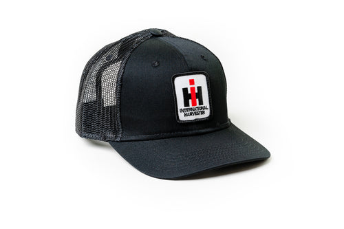 International Harvester Hat, black mesh, youth size