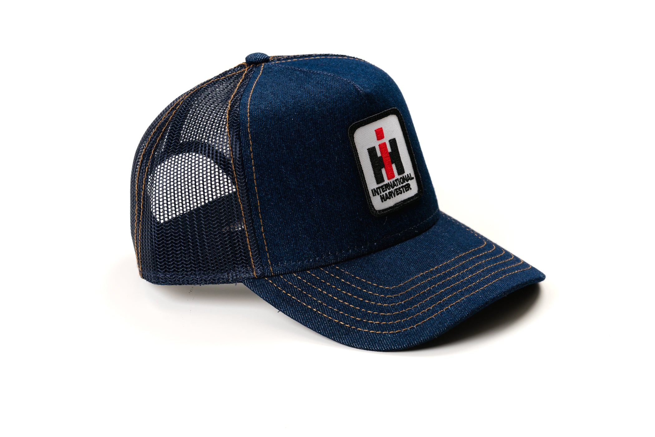 International Harvester IH Logo Hat, Denim Trucker – J&D Productions, Inc.
