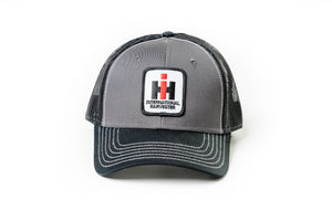 International Harvester Hat, Gray with Black Mesh Back