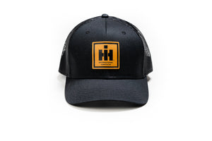 IH Leather Emblem Hat, Black Mesh