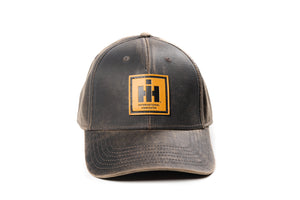IH Leather Emblem Hat, Oil Distressed