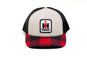 IH Hat, Red Plaid