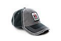 IH International Harvester Logo Hat, Black and Gray Distressed