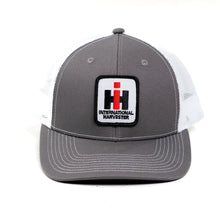 Load image into Gallery viewer, International Harvester Logo Hat, Gray with White Mesh Back, YOUTH size