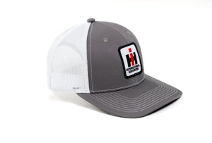 International Harvester Logo Hat, Gray with White Mesh Back, YOUTH size