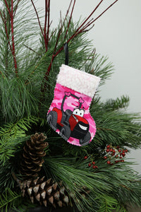 Pink CaseIH Tractor Ornament Mini Stocking/Gift Card Holder