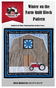 Winter on the Farm Quilt Block Pattern