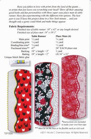 Fundamentally Fun Table Runner and Place Mats Pattern