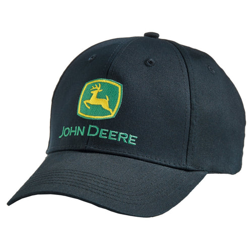 John Deere Hat, Solid Black