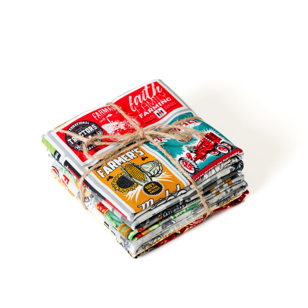 Farmall Fabric Bundle, Five Fat Quarters, Farm-to-Table Collection