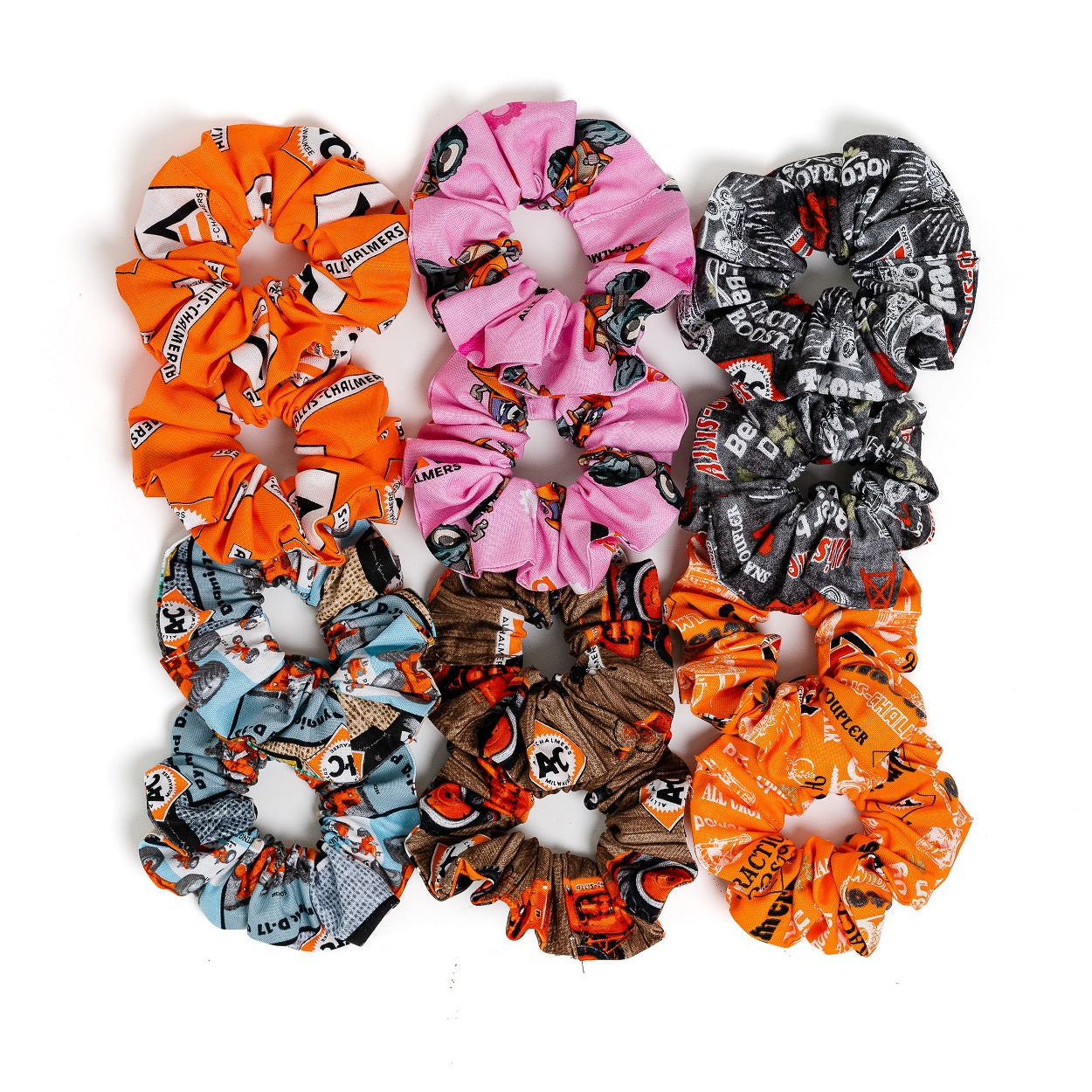 One Dozen Allis Chalmers Hair Scrunchies
