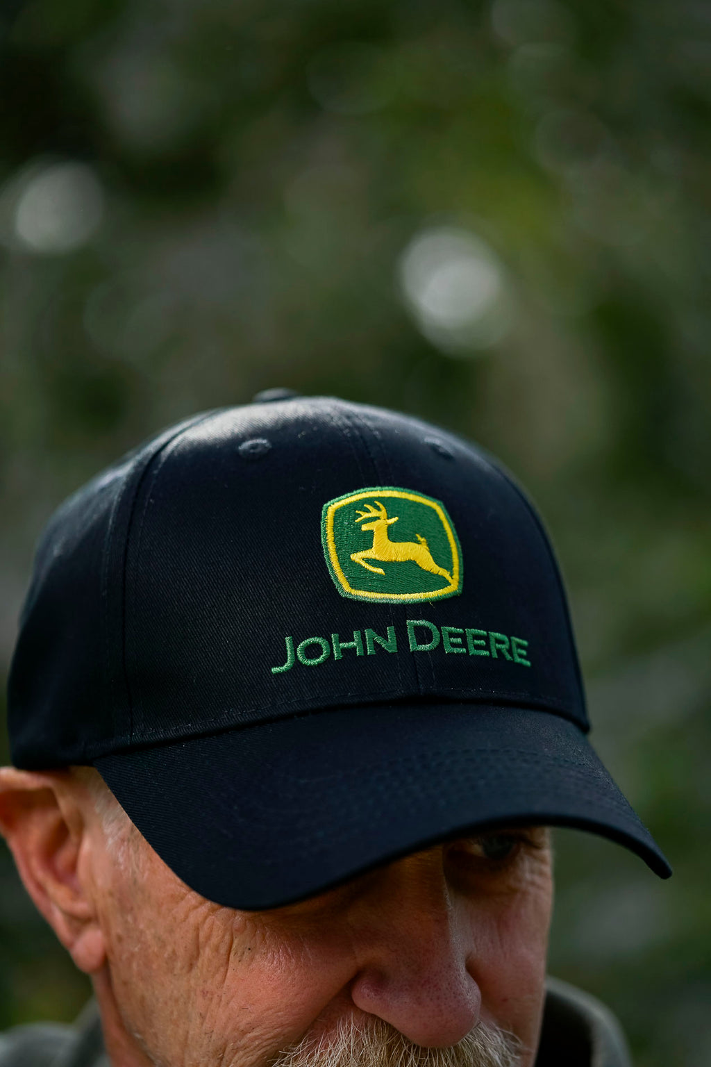 John Deere Hat, Solid Black