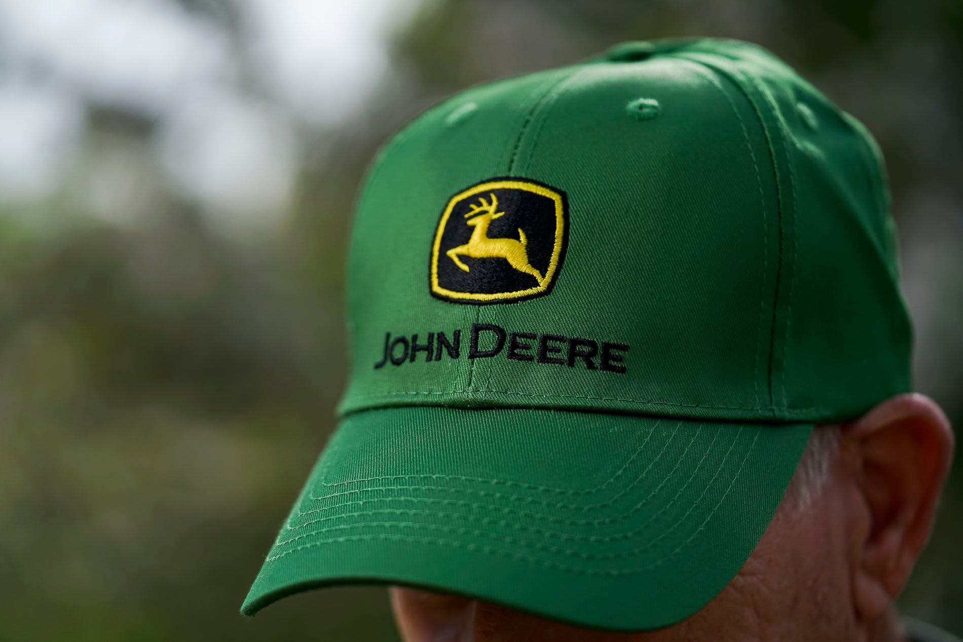 John Deere Hat, Solid Green