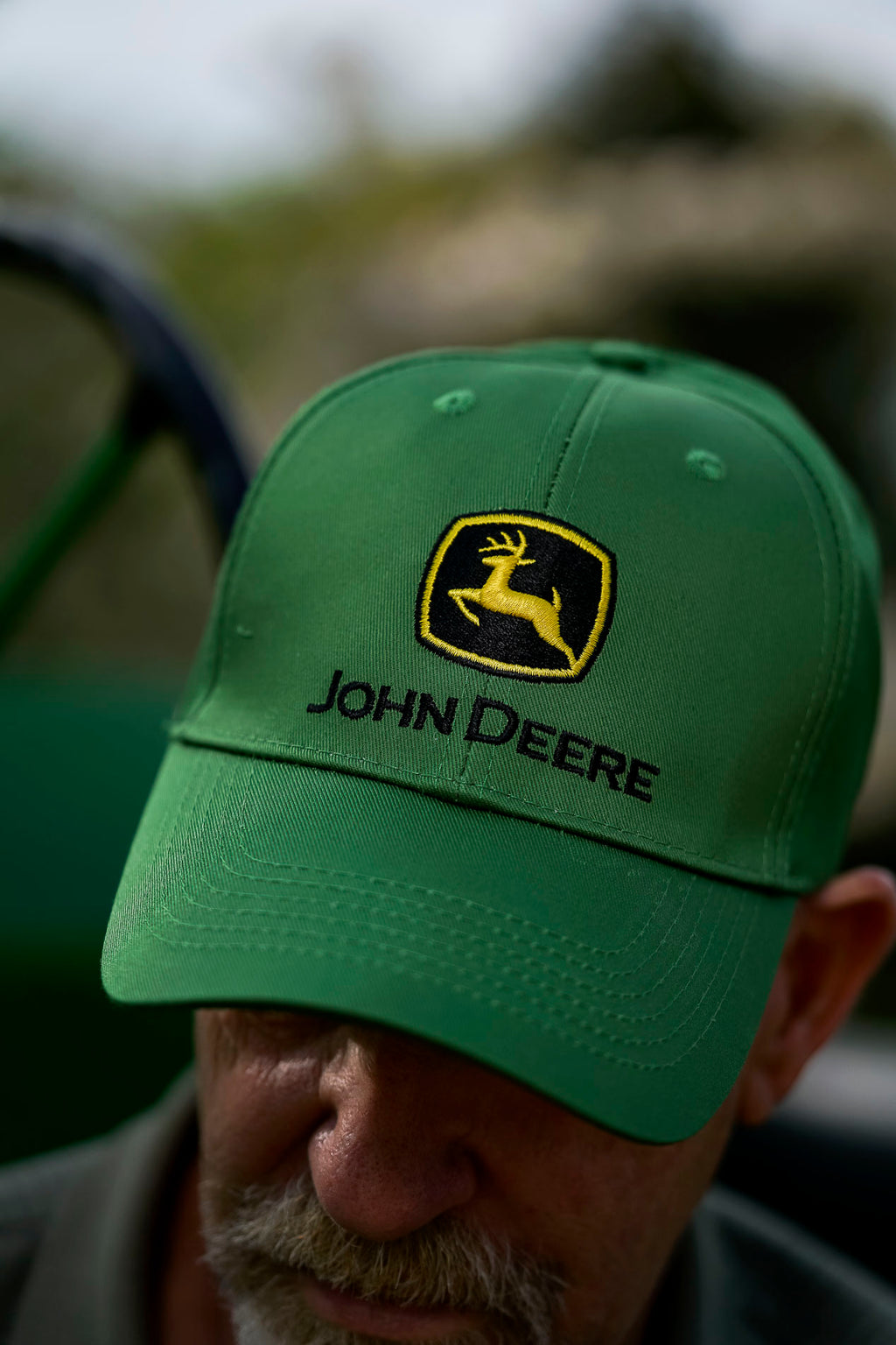 John Deere Hat, Solid Green