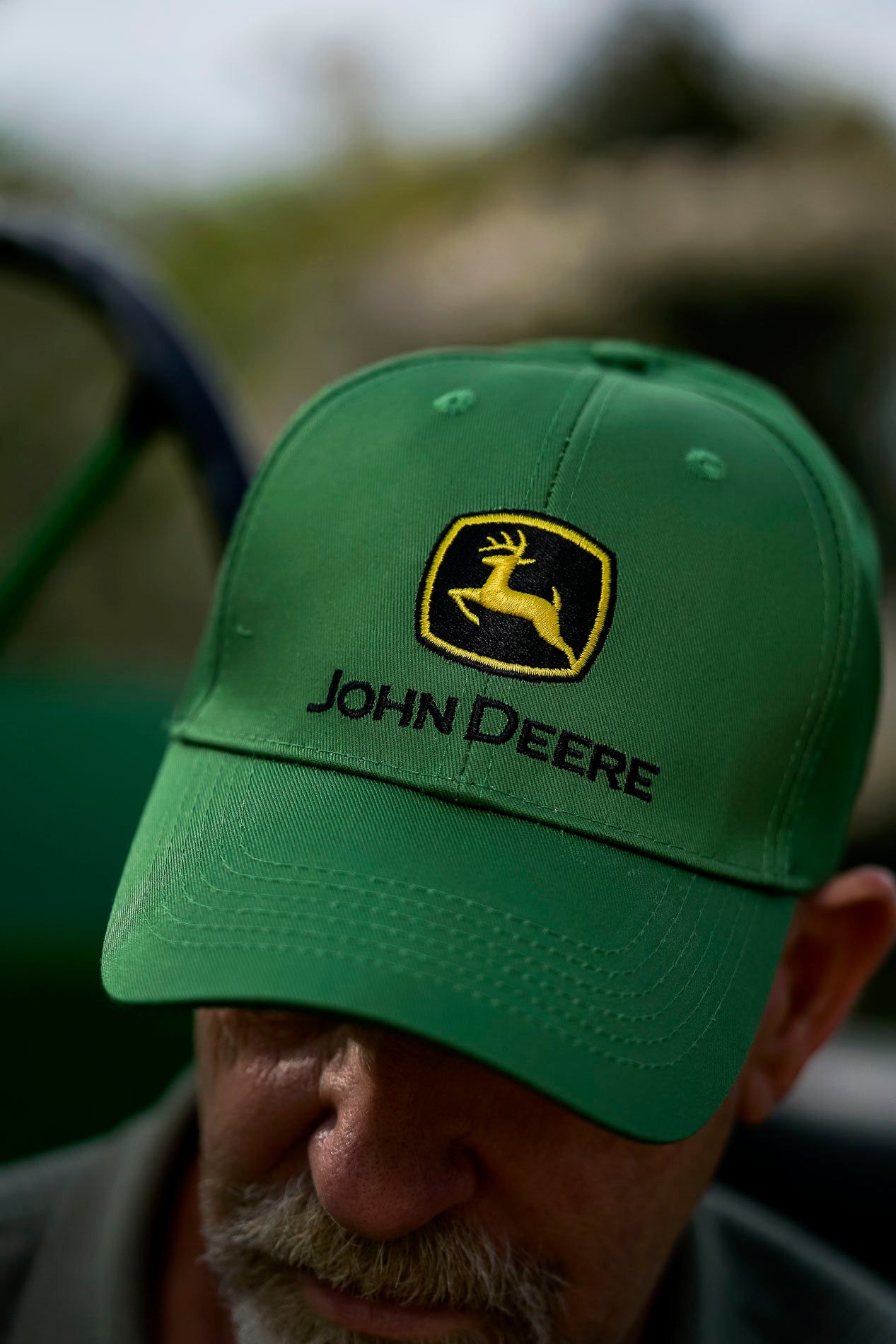 John Deere Hat, Solid Green